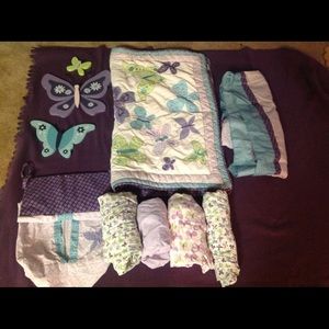 Complete crib set/ window curtains